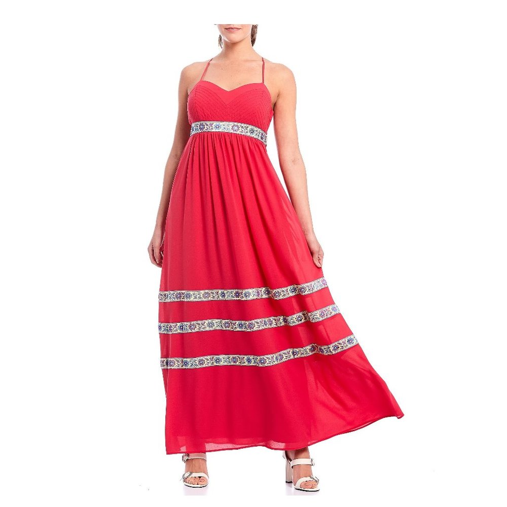Belle Badgley Sweetheart Neckline Maxi Prom Dress Gown Size 12 14